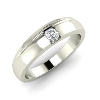 Adonia Men's Ring with Round SI Diamond | 0.1 carats Round SI