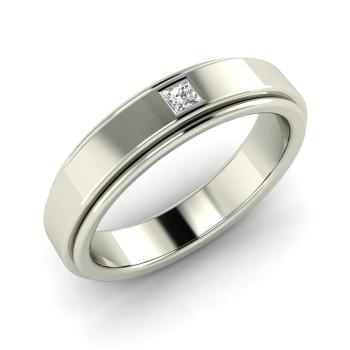 mens square cut diamond ring