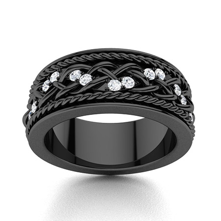 Men's Black Gold Jewelry | Diamondere