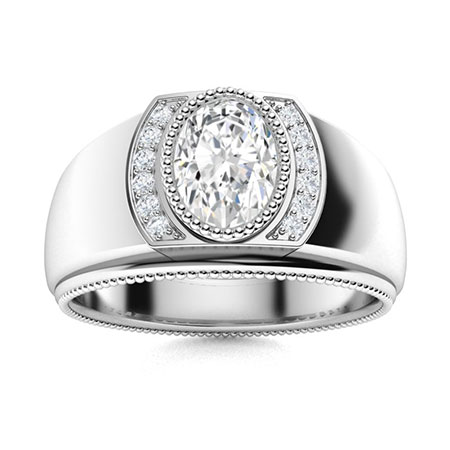 Men's Lab created Diamond Wedding Bands | Men's Lab created Diamond ...
