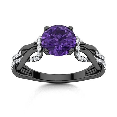 Black Gold Rings For Women | Diamondere