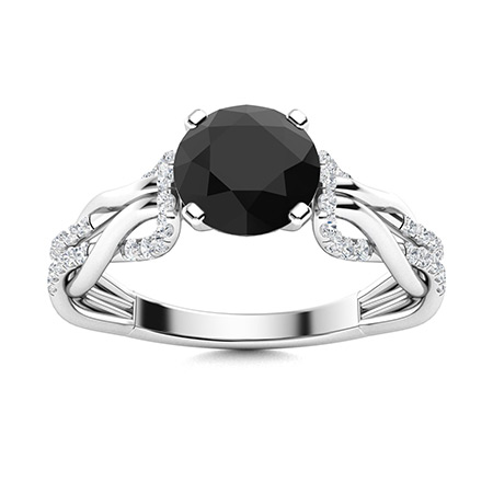 Ladies onyx clearance and diamond rings