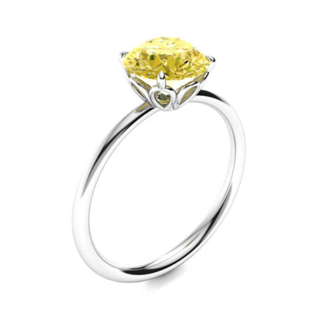Yellow Diamond Rings for Women Lab-Created Diamondere