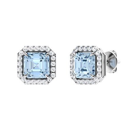 Aquamarine Earrings For Women | Earrings | Diamondere (Natural & Certified)