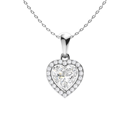 White Gold Diamond Lock Necklace – jewelry custom design