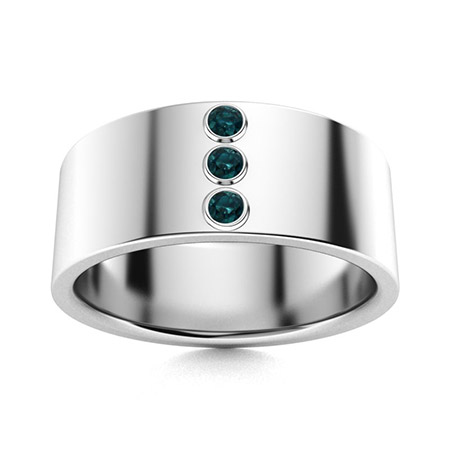 Men's Blue Diamond Wedding Bands | Men's Blue Diamond Rings ...
