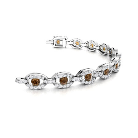 Link Diamond Tennis Bracelet 2cttw In 14K Yellow Gold – The Castle Jewelry