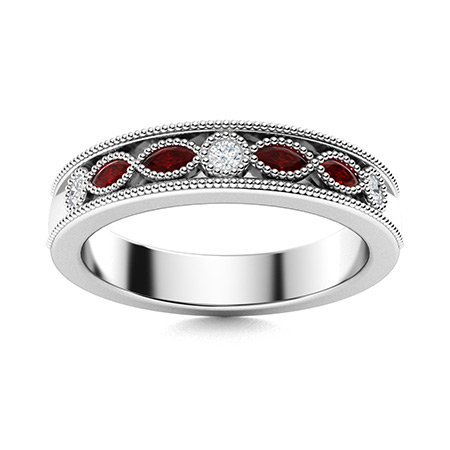 garnet infinity ring