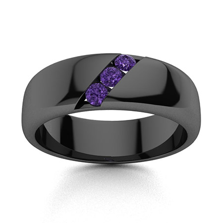 10k black deals gold ring