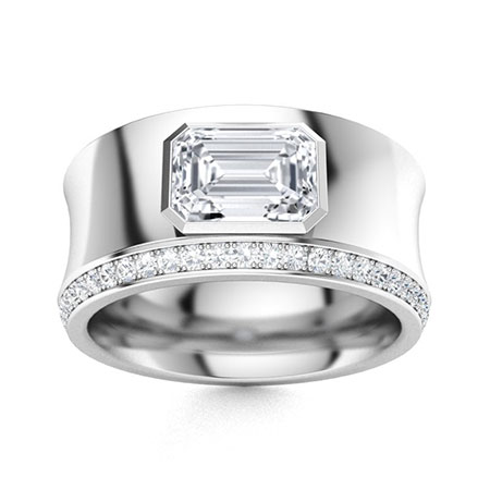 Men's VVS Diamond Wedding Bands | Men's VVS Diamond Rings | Diamondere ...