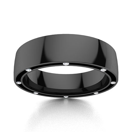 Men’s Black Gold Rings | 14K Black Gold Wedding Bands for Men | Diamondere