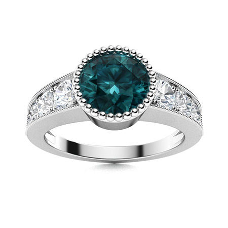 Men's Blue Diamond Wedding Bands | Men's Blue Diamond Rings ...