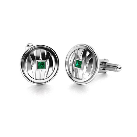 Emerald Cufflinks | Cufflinks | Diamondere (Natural & Certified)