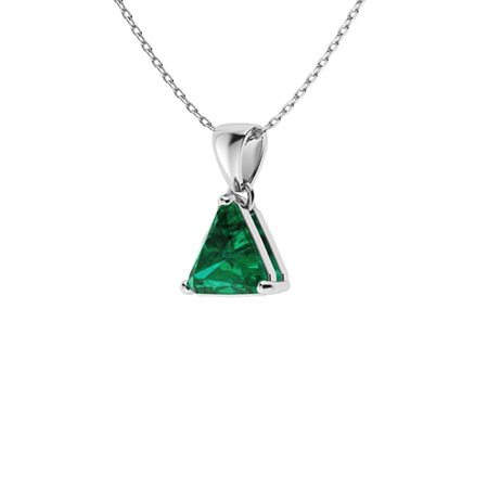 ネックレス・ペンダント Numbering Mini Triangle N-dia Pendant Necklace #2705 5BNY059 Triangle and Three Stone Layered 1/10 Cttw Natural Diamond