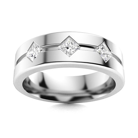 Men's Lab Created Diamond Wedding Bands | Men's Lab Created Diamond ...