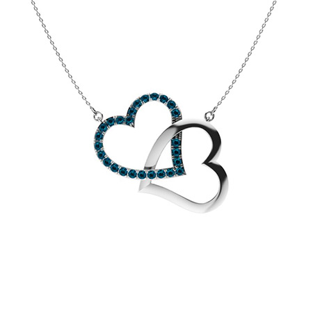 London Blue Topaz Necklace, Dainty Gemstone Bar Necklace – Fabulous  Creations Jewelry