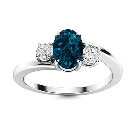 London Blue Topaz Rings For Women | Rings | Diamondere (Natural ...
