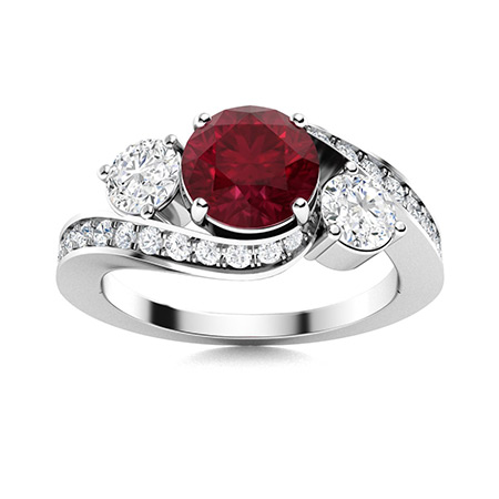 Ruby diamond ring , rosy red #JewelryDesign | Ruby jewelry, Ruby diamond  rings, Jewelry rings