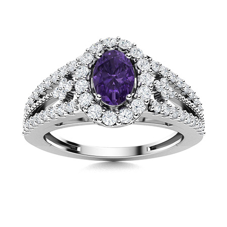 Amethyst Rings For Women | Rings | Diamondere (Natural & Certified)