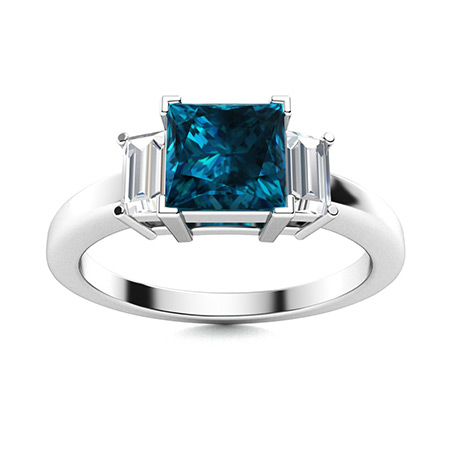 London blue online topaz baguette ring