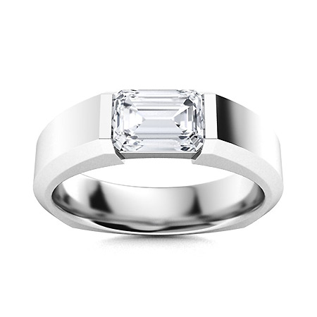 Men's Moissanite Wedding Bands | Men's Moissanite Rings | Diamondere ...