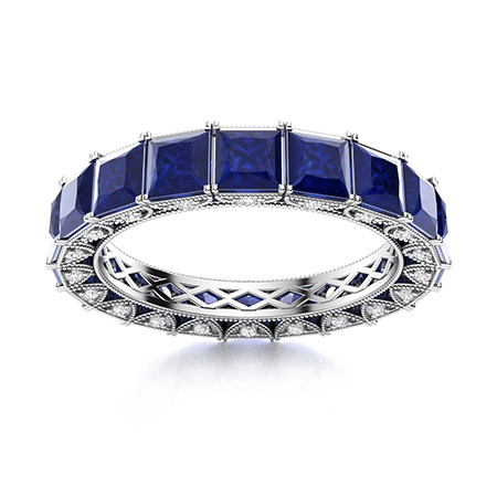 1.5 Carat Princess Cut Blue Sapphire Classic Halo Engagement Ring In 14K  White Gold Affordable Ring, Promise Ring, Anniversary Ring - Walmart.com