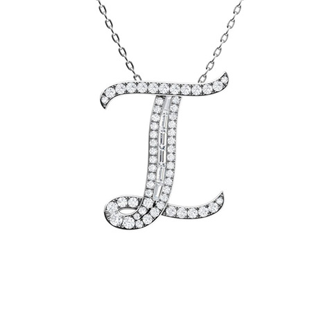 Glenn Necklace with Round SI Diamond 