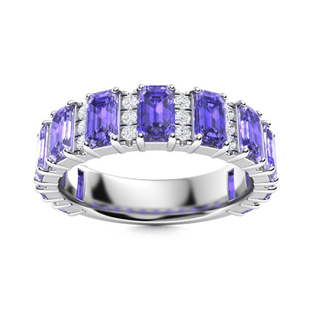 Rare store Tanzanite Color Ring Solid White Go