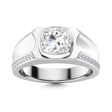 Men's VVS Diamond Wedding Bands | Men's VVS Diamond Rings | Diamondere ...