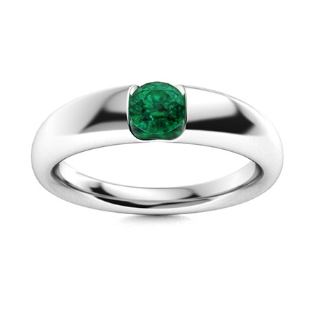 Men's Tsavorite Wedding Bands | Men's Tsavorite Rings | Diamondere ...