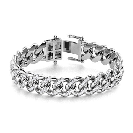 Men's VVS Diamond Bracelets | Men's Bracelets | Diamondere (Natural ...