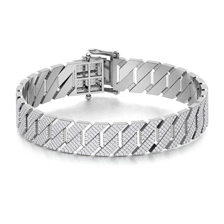 Migratie invoer Wijden VVS Diamond Men's Bracelets | Men's Bracelets | Diamondere (Natural &  Certified)