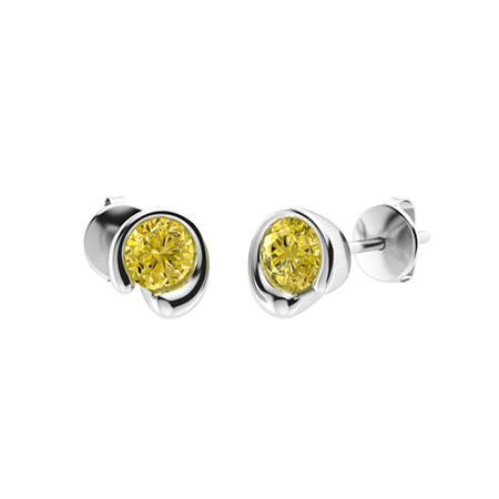 【HYERES LOR】24FW★ Essence Lab Diamond  Earrings 14K HYERES LOR】24FW☆ Essence Lab Diamond Snow Earrings 14K