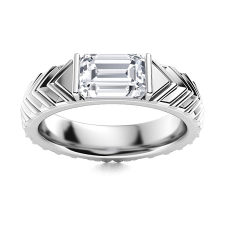 Men's Lab Created Diamond Wedding Bands | Men's Lab Created Diamond ...