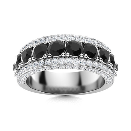 Men's Black Diamond Rings | Men's Black Diamond Wedding Bands | Diamondere