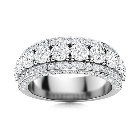Men's VVS Diamond Wedding Bands | Men's VVS Diamond Rings | Diamondere ...