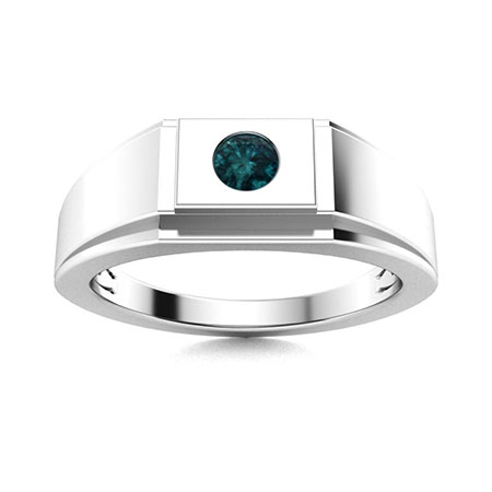 Men's Blue Diamond Wedding Bands | Men's Blue Diamond Rings | Diamondere