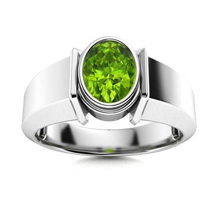 Peridot Men's Wedding Bands | Peridot Men's Rings | Diamondere (Natural ...