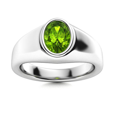 Men's Peridot Wedding Bands | Men's Peridot Rings | Diamondere (Natural ...