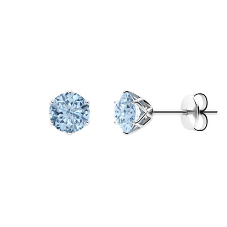 Aquamarine hot sale ear studs