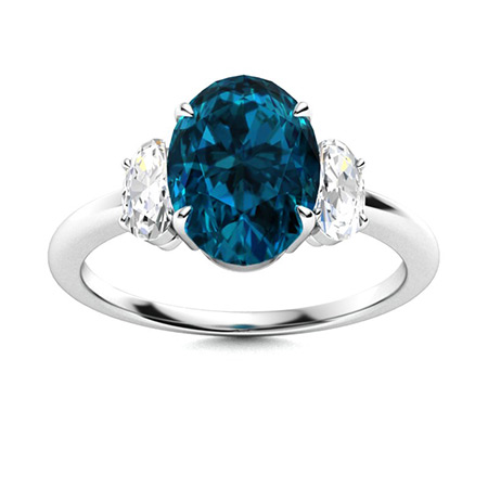 London Blue Topaz Rings For Women | Rings | Diamondere (Natural ...