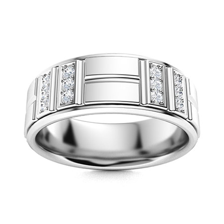 Men's Lab Created Diamond Wedding Bands | Men's Lab Created Diamond ...