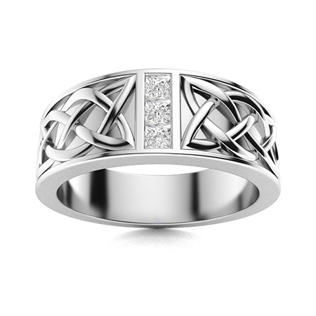 Men's Lab Created Diamond Wedding Bands | Men's Lab Created Diamond ...