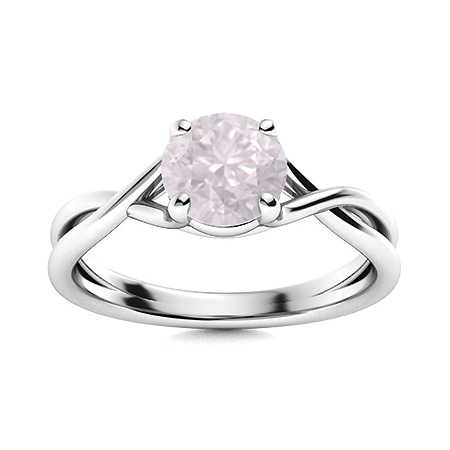 Neil Lane Square Emerald-Cut Green Quartz Engagement Ring 3/8 ct tw Diamond  14K White Gold | Kay