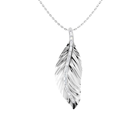 Diamond Feather Necklace | Feather necklaces, Sale necklace, Rose gold metal