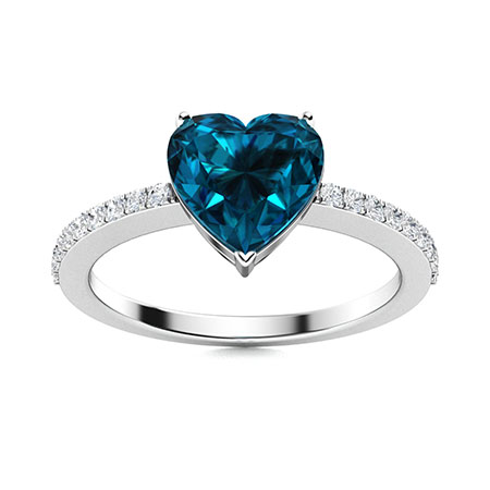London Blue Topaz Rings For Women | Rings | Diamondere (Natural ...