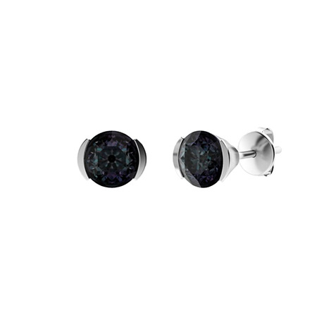Leighton Earring with Round Alexandrite carats Round