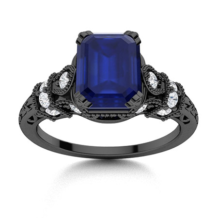 Black Gold Rings For Women | Diamondere