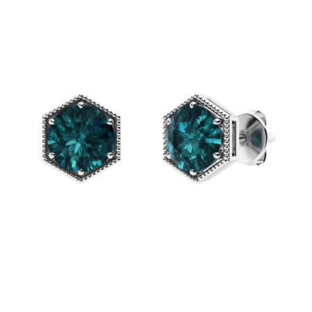 Blue Diamond Earrings For Women | Earrings | Diamondere (Natural ...