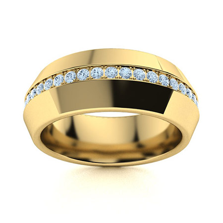 Men's Wedding Bands in Yellow Gold | Men's Rings in Yellow Gold ...